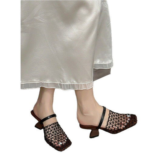 Damen Mules mit modernem Netzdesign R&B
