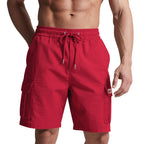Herren Cargo-Shorts mit elastischem Bund und praktischen Taschen R&B