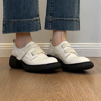Damen bequeme Schnürschuhe mit elastischen Riemen