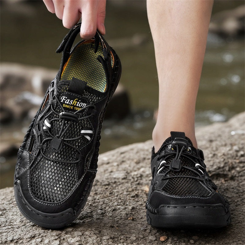 Herren Atmungsaktive Freizeitsandalen mit innovativem Schnellschnürsystem R&B