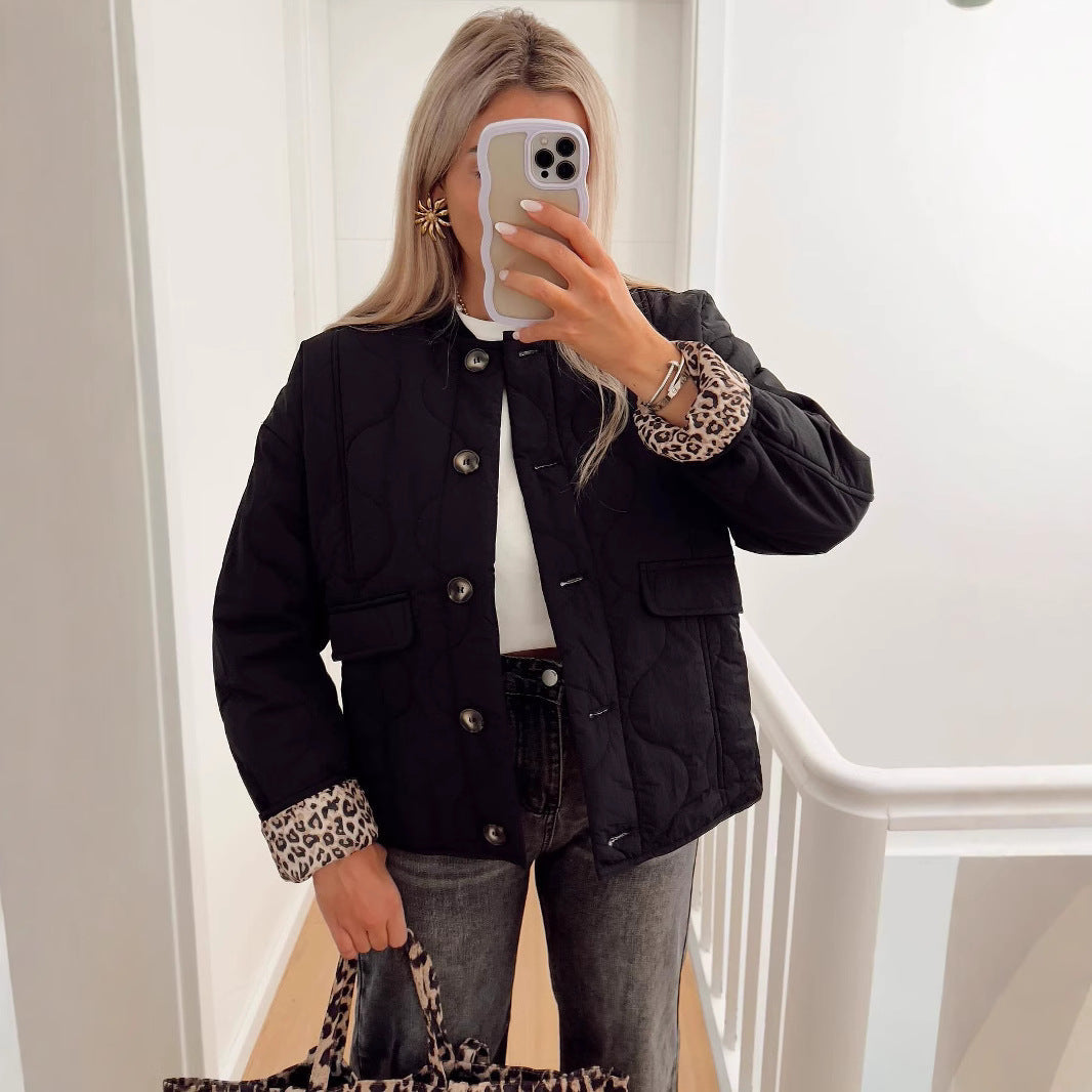 Damen gesteppte Winterjacke R&B
