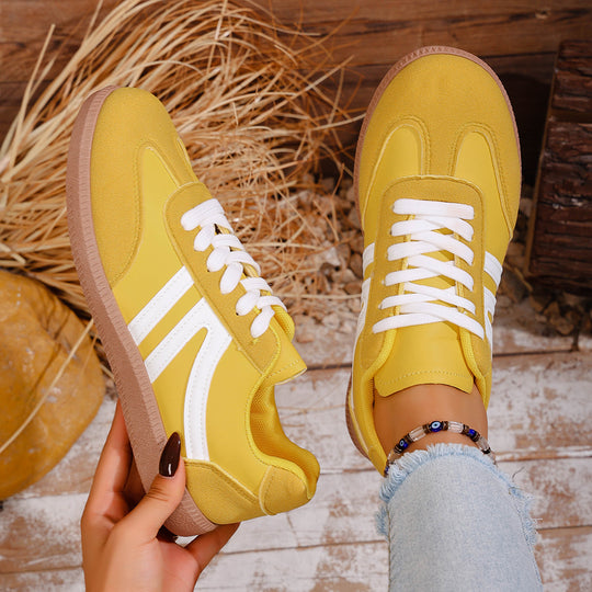 Damen Sportliche Sneakers aus hochwertigem Wildleder mit atmungsaktiver Sohle R&B