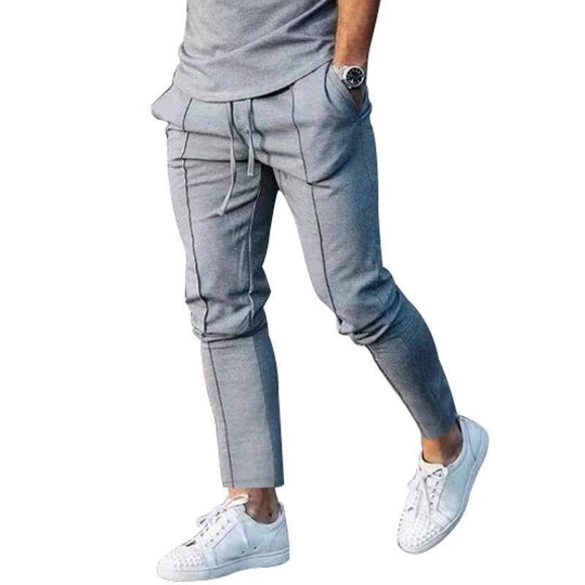 Herren sportliche Freizeithosen mit modischen Details R&B