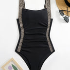 Damen Einteiler Badeanzug mit raffinierten Rüschen-Details R&B