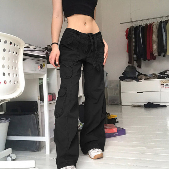 Damen Cargo-Hose mit seitlichen Taschen und verstellbarem Bund R&B