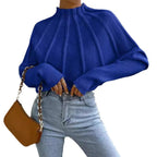 Damen Strickpullover mit hochgeschlossenem Kragen R&B