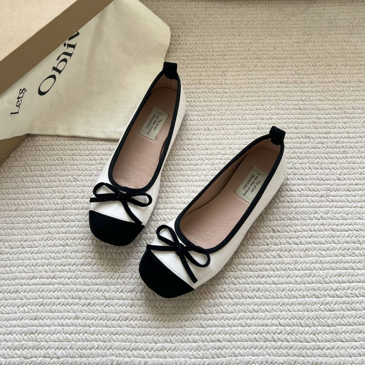 Damen Ballerinas mit eleganter Schleife und hochwertiger Glanzoberfläche R&B