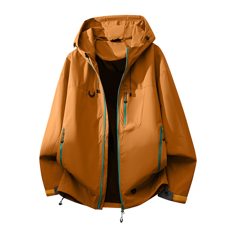 Damen technische Outdoorjacke mit multifunktionalen Taschen und verstellbarem Kapuzensystem R&B