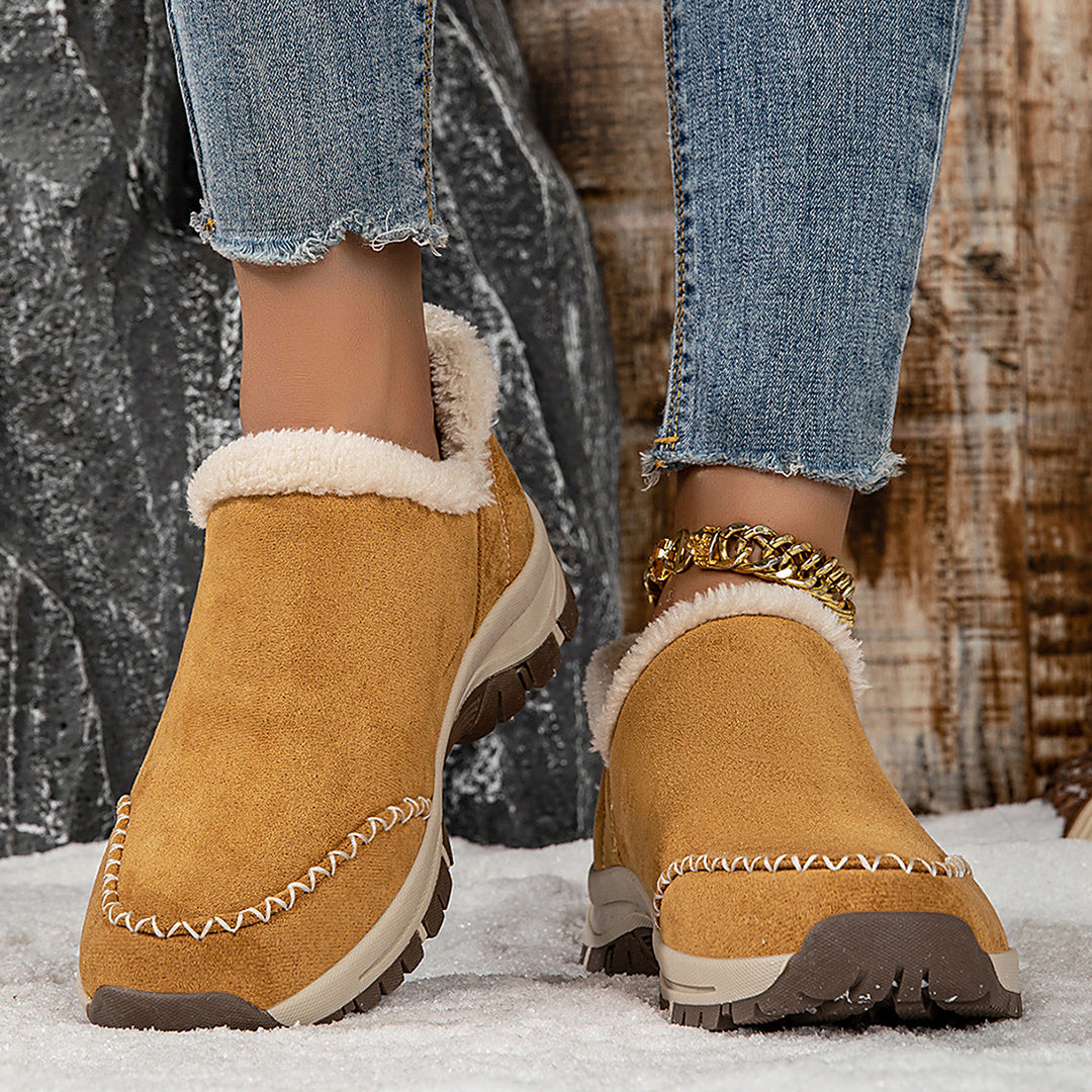 Damen Kuschelige Slipper mit rutschfester Sohle und warmem Innenfutter R&B