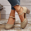 inspirierte Ankle-Strap Pumps R&B