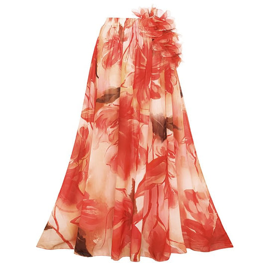 Damen Einteiler Badeanzug mit floralen Rüschendetails R&B