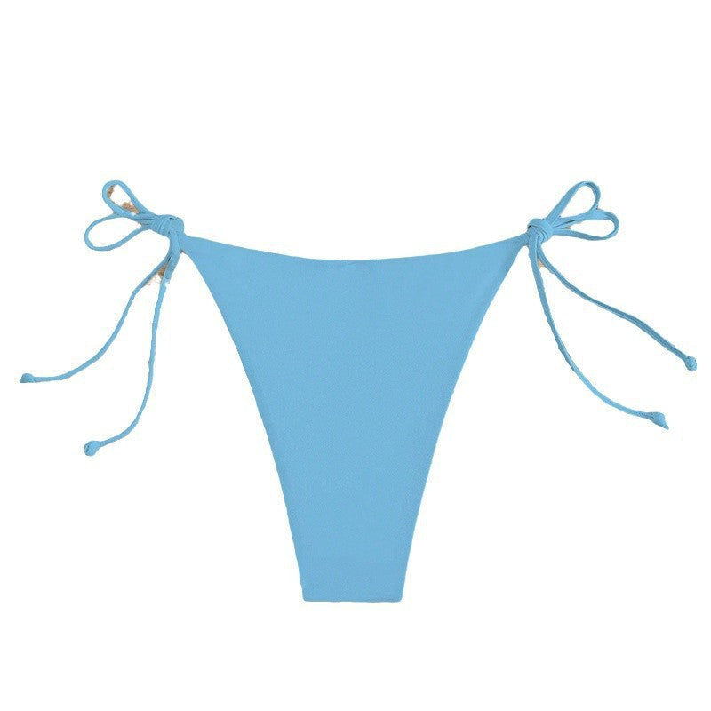 Damen Hochgeschnittenes Bikini-Unterteil mit verstellbaren BindR&Bändern R&B
