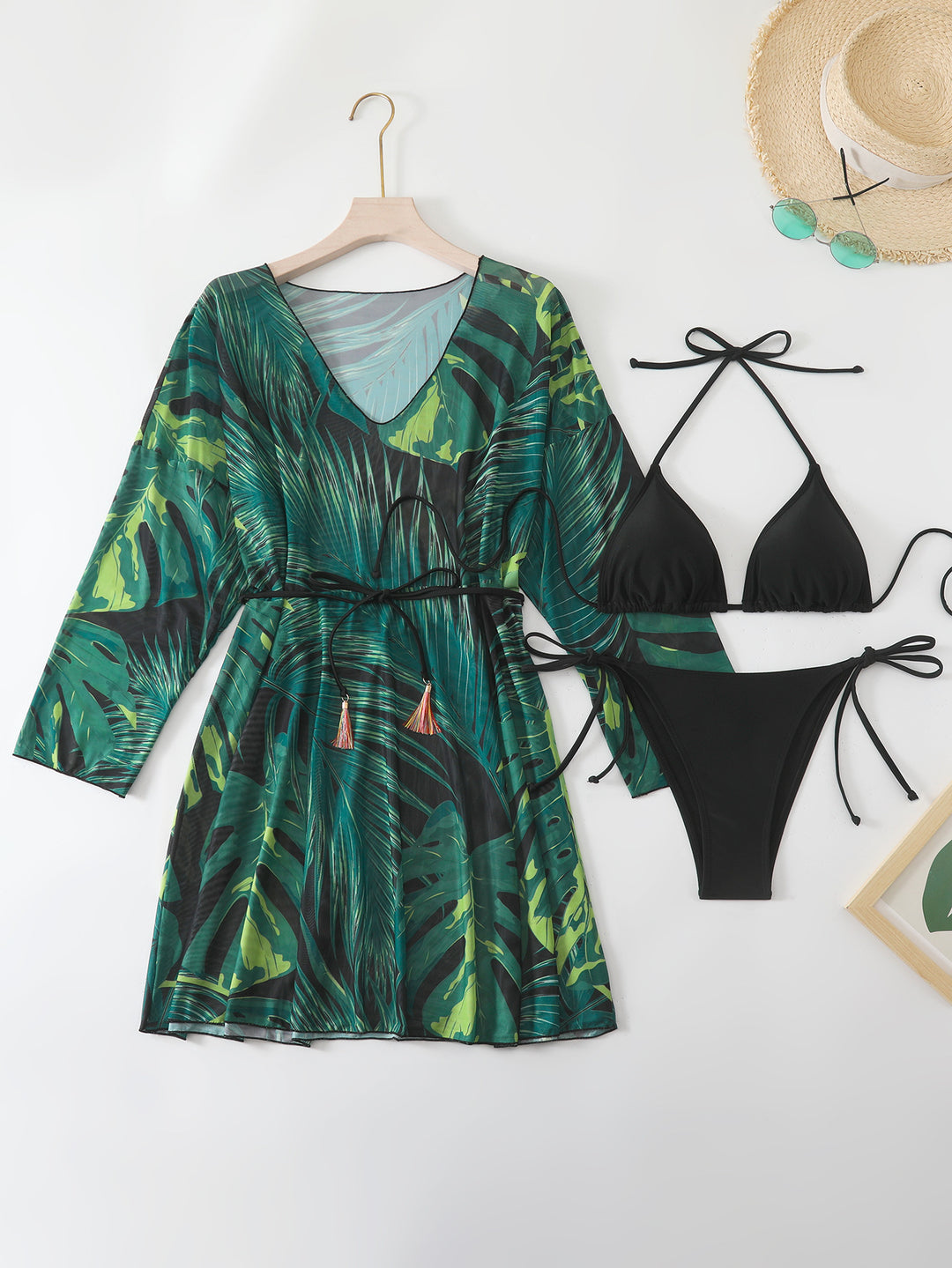 Damen Strandkleid mit passendem Bikini R&B