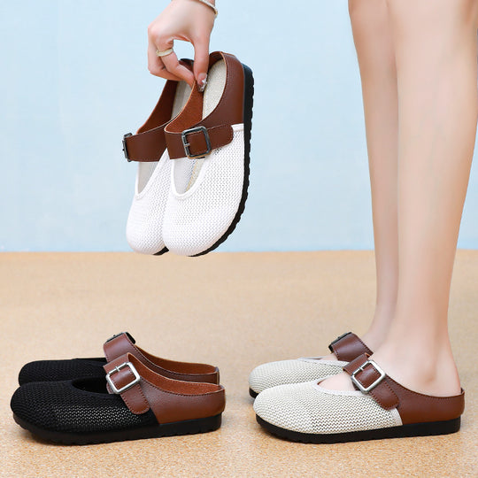 Damen Atmungsaktive Clogs mit modischem Riemen R&B