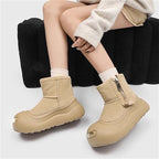 Damen gefütterte Winterstiefel mit rutschfester Sohle und modischem Futter R&B