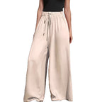 Damen Weite Sommerhose mit elastischem Bund und praktischen Taschen R&B