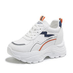 Damen Sportliche Sneakers mit dämpfender Profilsohle und atmungsaktive Obermaterialstruktur