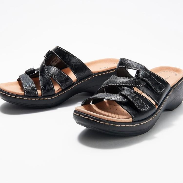 Damen Komfortable Clogs mit anatomischem Fußbett und modischem Riemendesign R&B