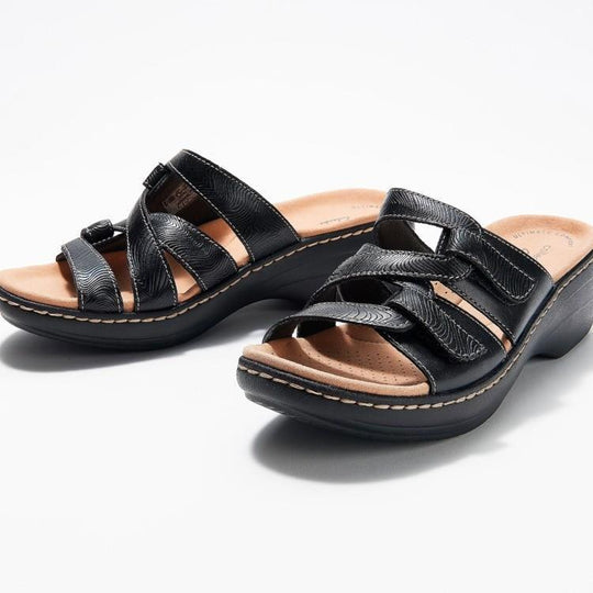 Damen Komfortable Clogs mit anatomischem Fußbett und modischem Riemendesign R&B