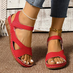Damen Komfortable Sandalen mit verstellbaren Riemen und anatomischer Fußbettung R&B