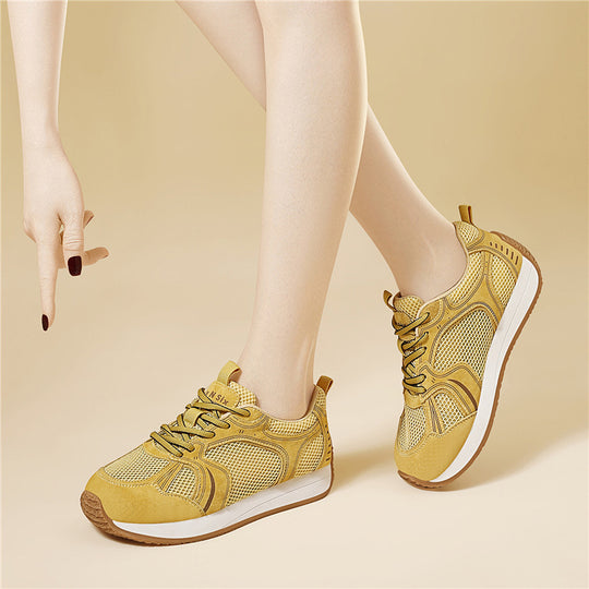 Damen Atmungsaktive Freizeitsneaker mit stoßdämpfender Sohle R&B