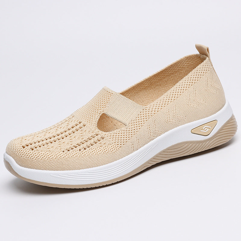 Damen Atmungsaktive Slip-On Sneakers mit elastischem Einschlupf R&B