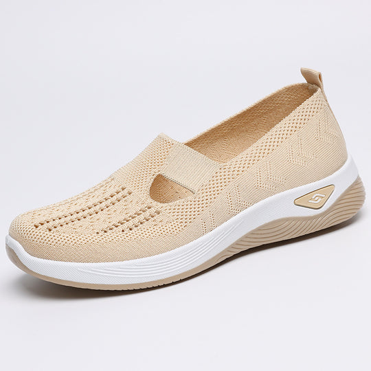 Damen Atmungsaktive Slip-On Sneakers mit elastischem Einschlupf R&B