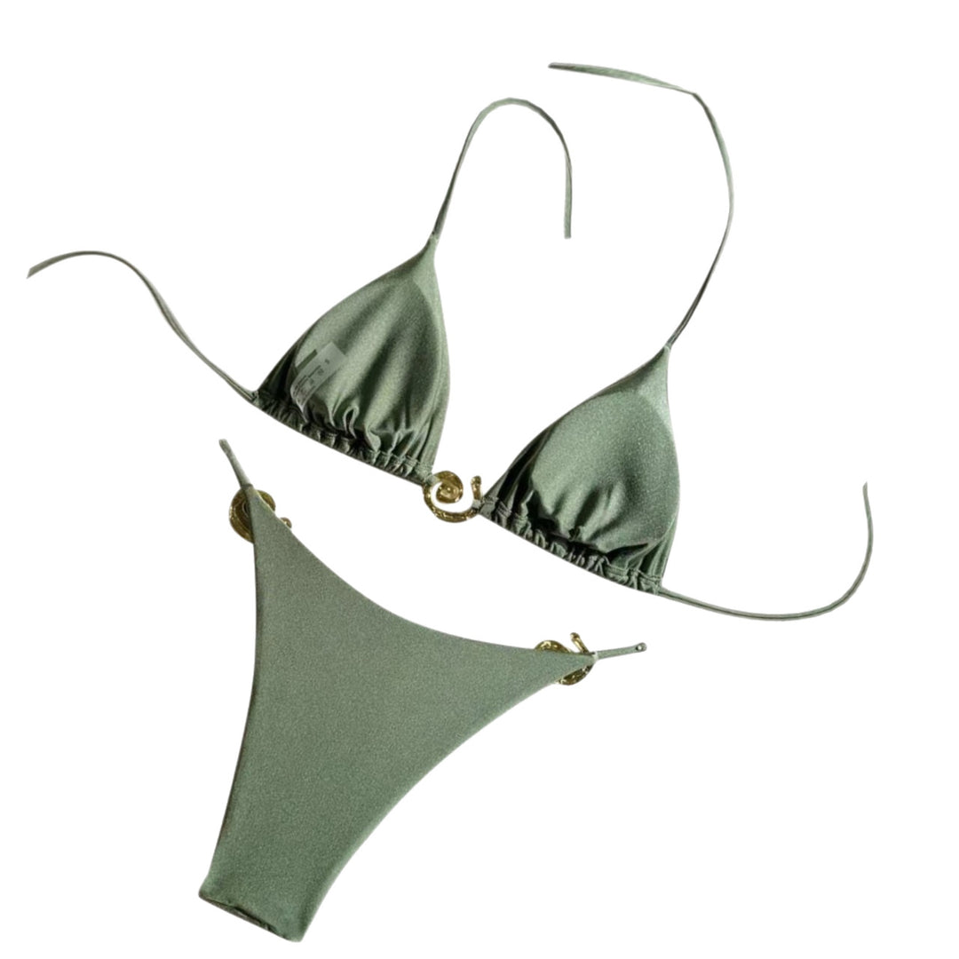 Damen Triangel-Bikini mit luxuriösen Muschel-Details R&B