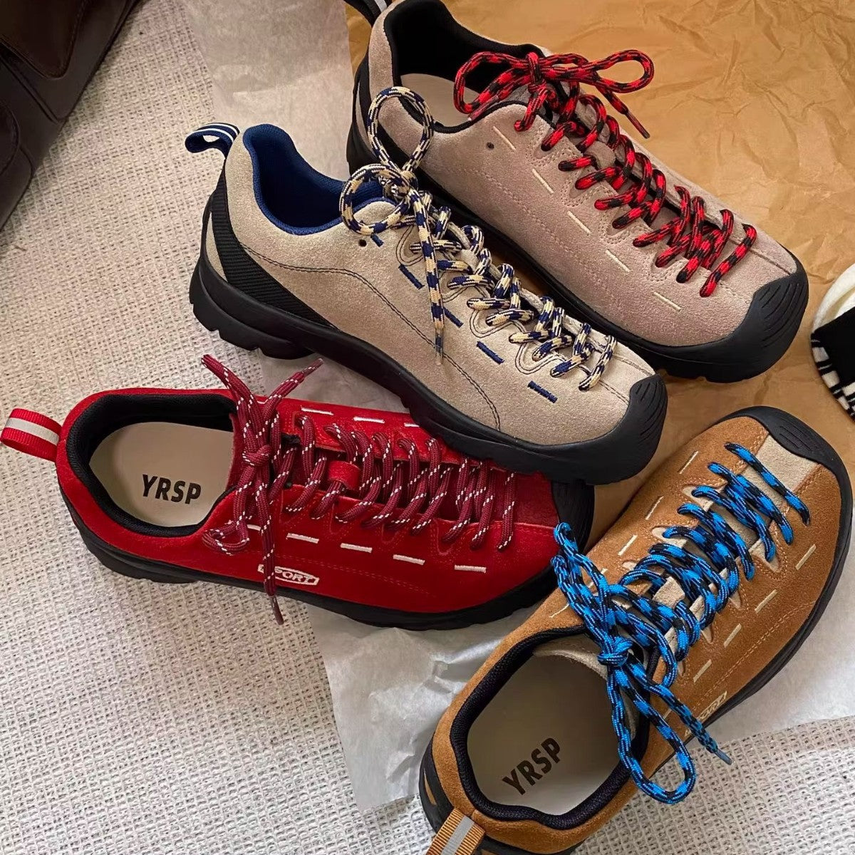 Damen Sportliche Wanderschuhe mit griffiger Sohle und atmungsaktiver Oberfläche R&B