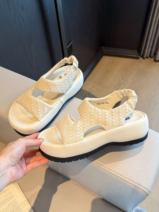 Damen Sandalen mit atmungsaktivem Obermaterial und flexiblem Riemchendesign R&B