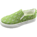 Damen Modische Slip-On Sneakers mit einzigartigem Musterdruck und komfortabler Sohle R&B