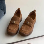 Damen Komfortable Mokassins mit elegantem Blütenakzent R&B