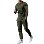 Herren Baumwoll-Jogginganzug mit atmungsaktiven Eigenschaften und modischem Schnitt R&B