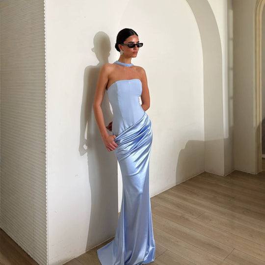 Damen Bodycon Abendkleid mit eleganter Drapierung R&B