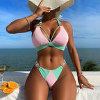 Damen Triangel-Bikini mit schickem Cut-Out und elegantem Schmuckdetail R&B