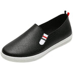 Damen komfortable Slip-On Schuhe mit perforiertem Obermaterial