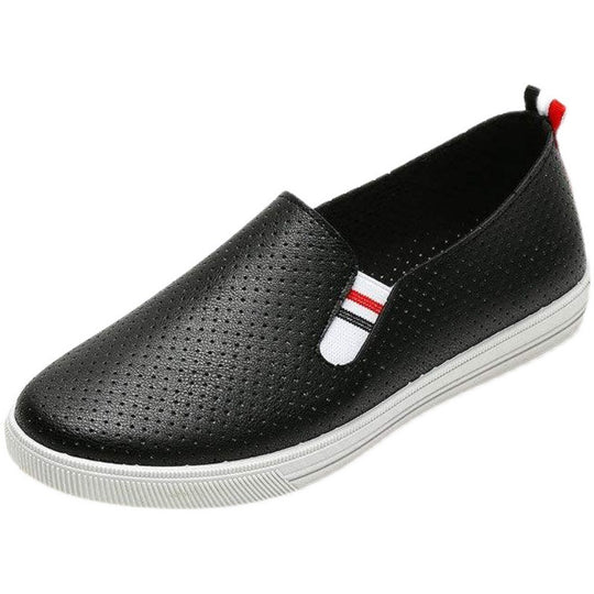 Damen komfortable Slip-On Schuhe mit perforiertem Obermaterial R&B