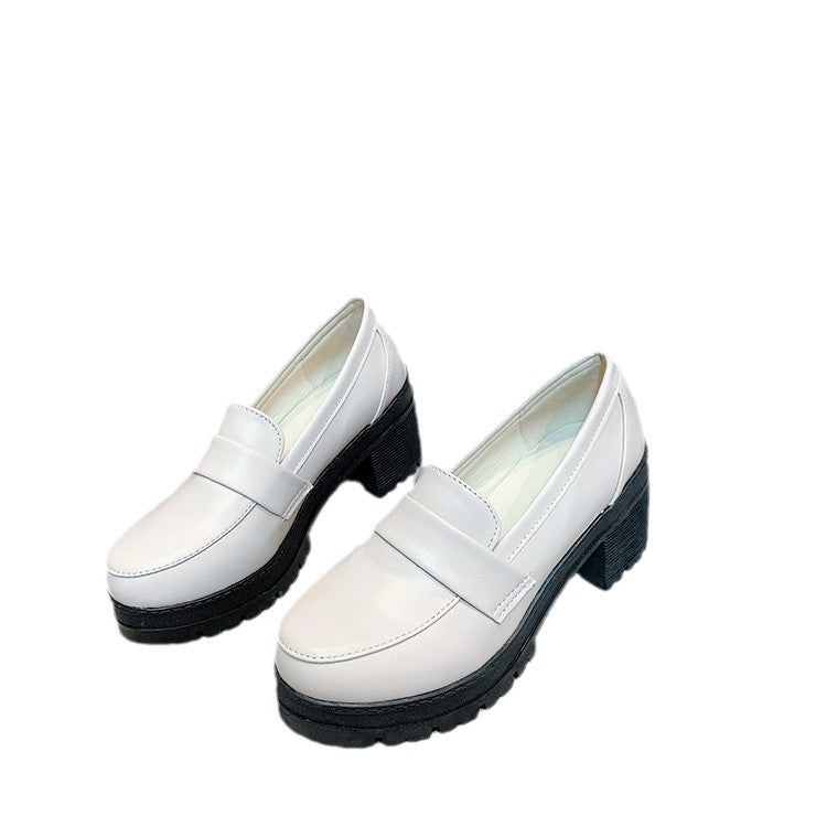 Damen Elegante Plateau-Mokassins mit modischer Sohle R&B