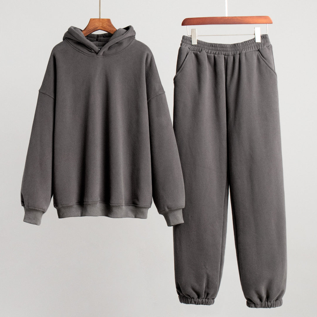Damen Kuschelige Sweatshirt- und Jogginghose-Kombination R&B