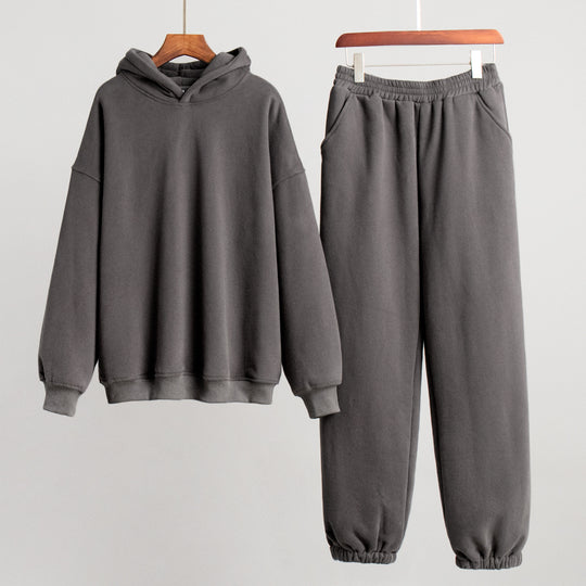Damen Kuschelige Sweatshirt- und Jogginghose-Kombination R&B
