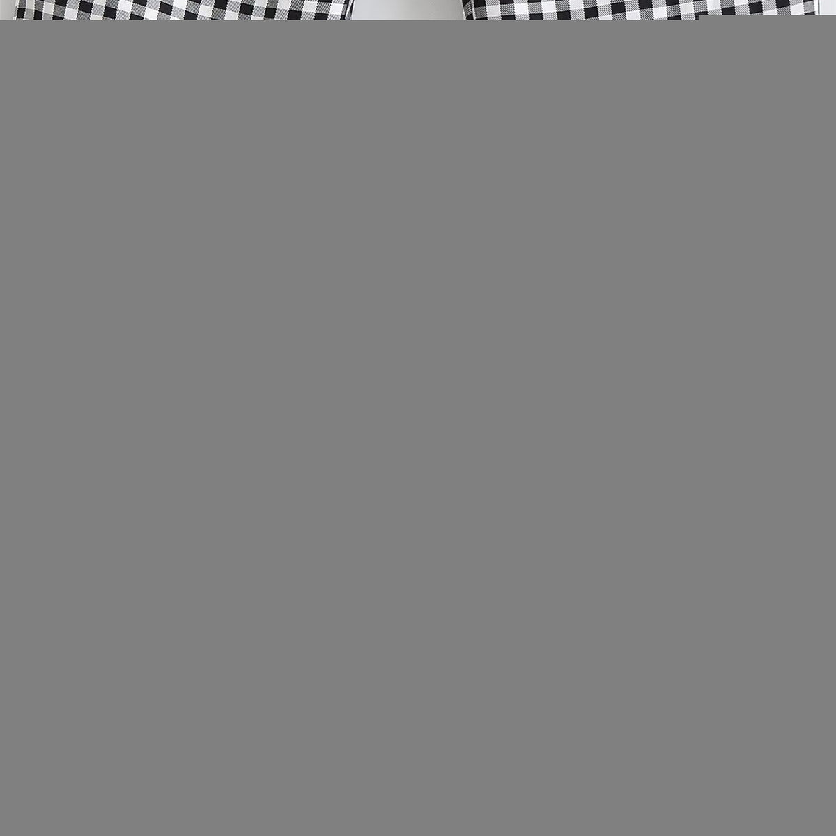 Damen karierten Hose mit lockerem Schnitt R&B