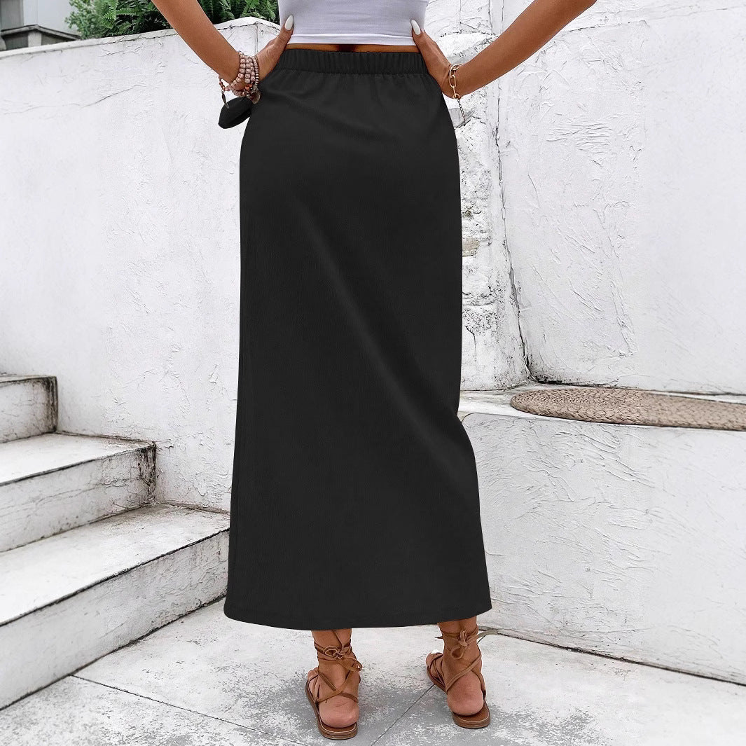 Damen Eleganter Wickelrock mit Schleifendetail R&B