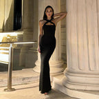 Damen Langärmliges Kleid mit asymmetrischem Schnitt und raffinierten Details R&B