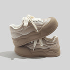 Damen Trendige Sneaker mit komfortabler Sohle und modischer Obermaterialkombination