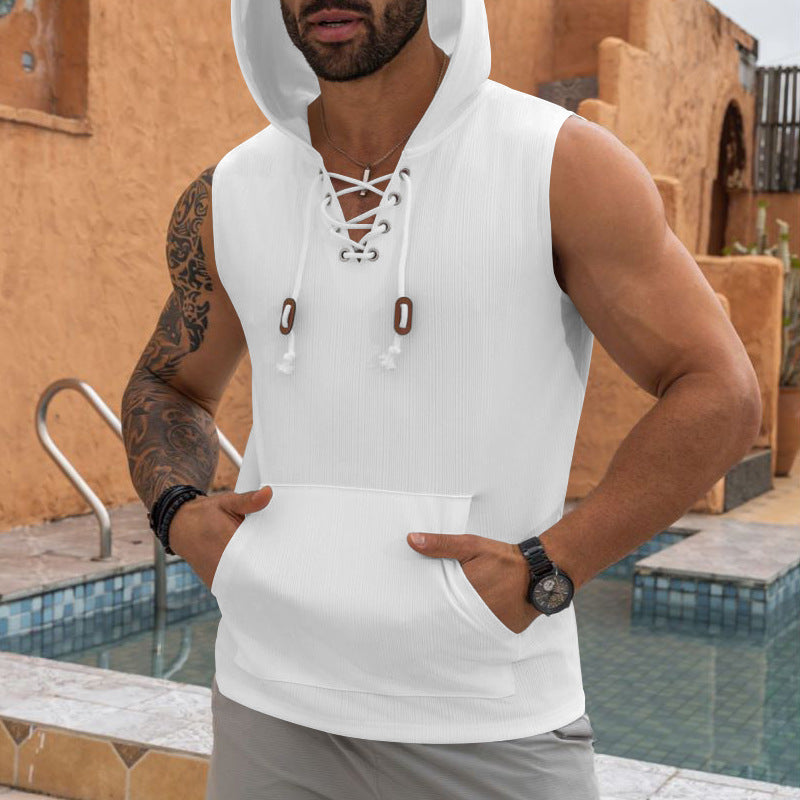 Herren Kapuzen-Workout-Shirt R&B
