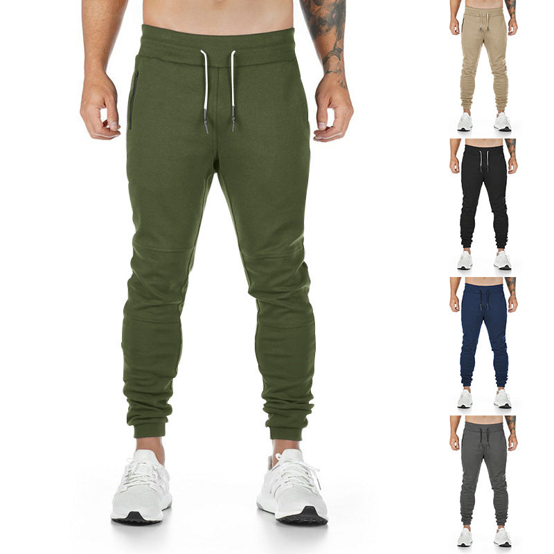Herren Sportliche Jogginghose mit praktischen Reißverschlusstaschen und elastischem Bund R&B