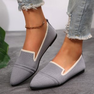 Damen elegante und bequeme Slip-On Ballerinas R&B