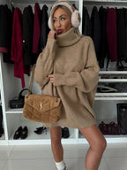 Damen kuscheliger Oversized Pullover R&B