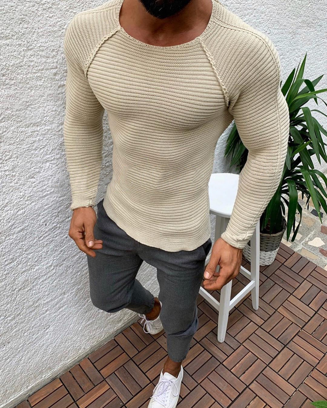 Herren Langarmshirt R&B