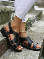 Damen bequeme Sandalen mit modischem Cut-Out-Design R&B